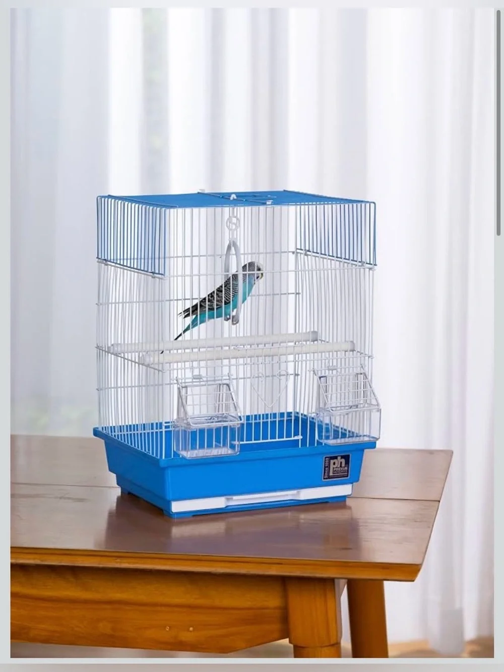 Prevue Pet Products Parakeet Square Roof Bird Cage with Handle